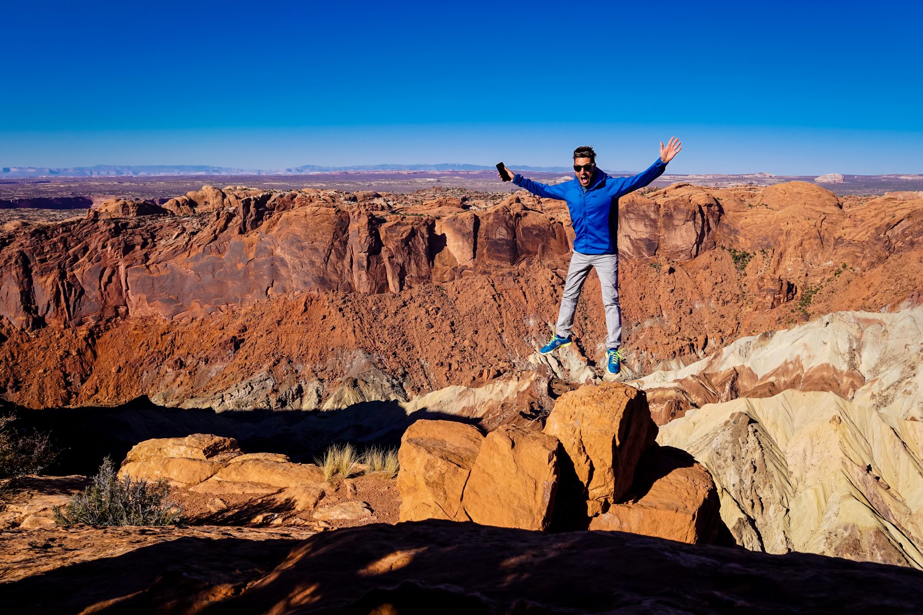 I was pretty excited to be on the rim of Upheaval Dome.