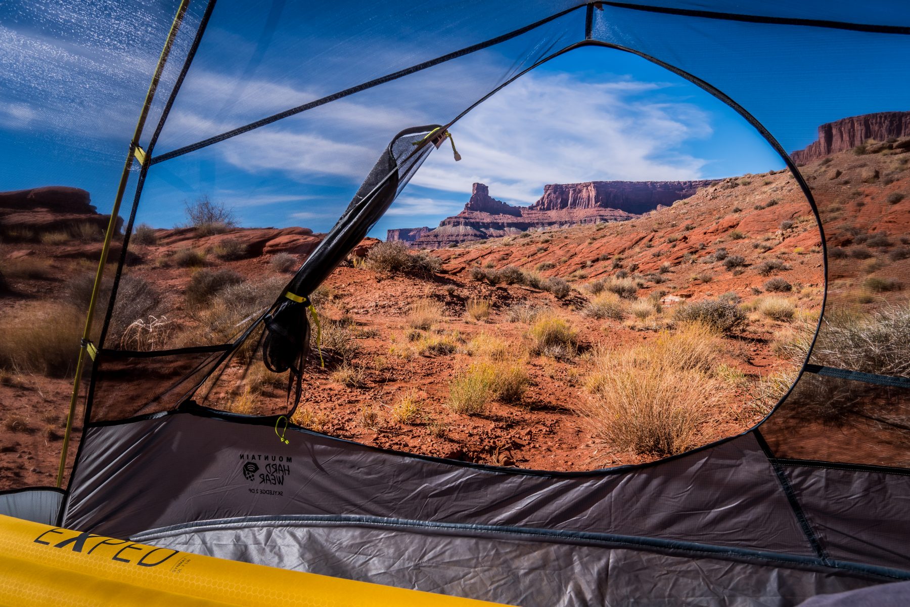 My campsite on BLM land outside Canyonlands National Park