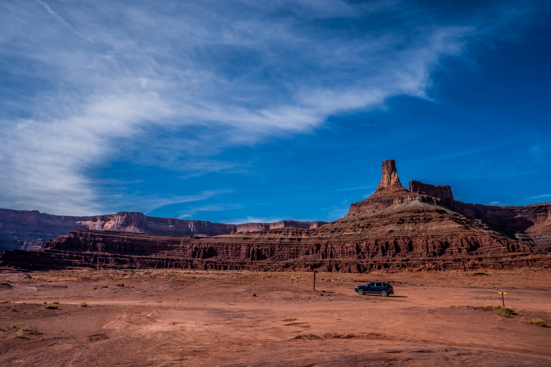 The scene at the beginning of the Shafer Trail, once I had reached the top of the Potash Road.