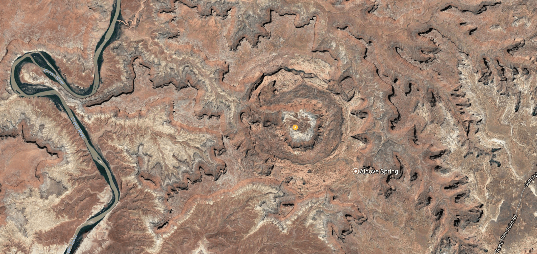 Upheaval Dome at Canyonlands National Park on Google Maps