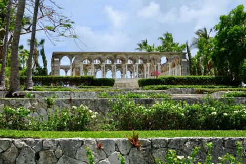 The Cloister & Versailles Gardens on Paradise Island in Nassau Bahamas