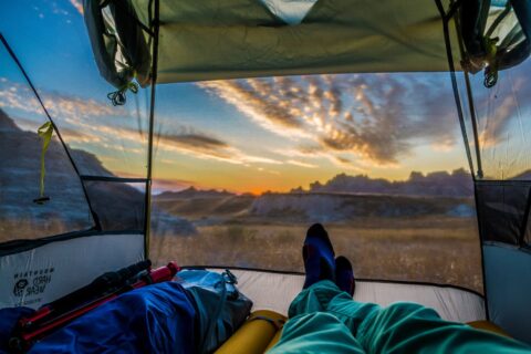 Backpacking in Badlands National Park in South Dakota