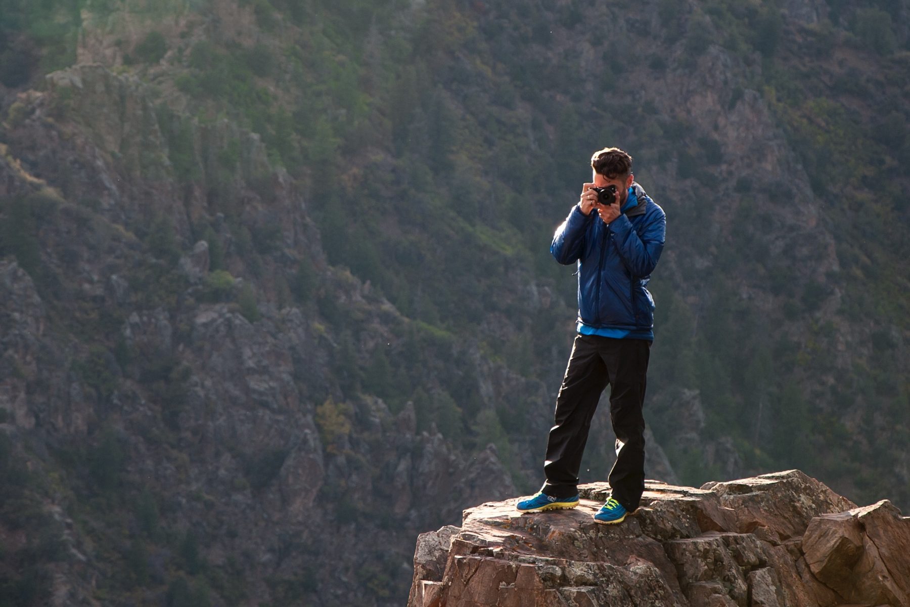 Stavros shooting in Black Canyon of the Gunnison National Park