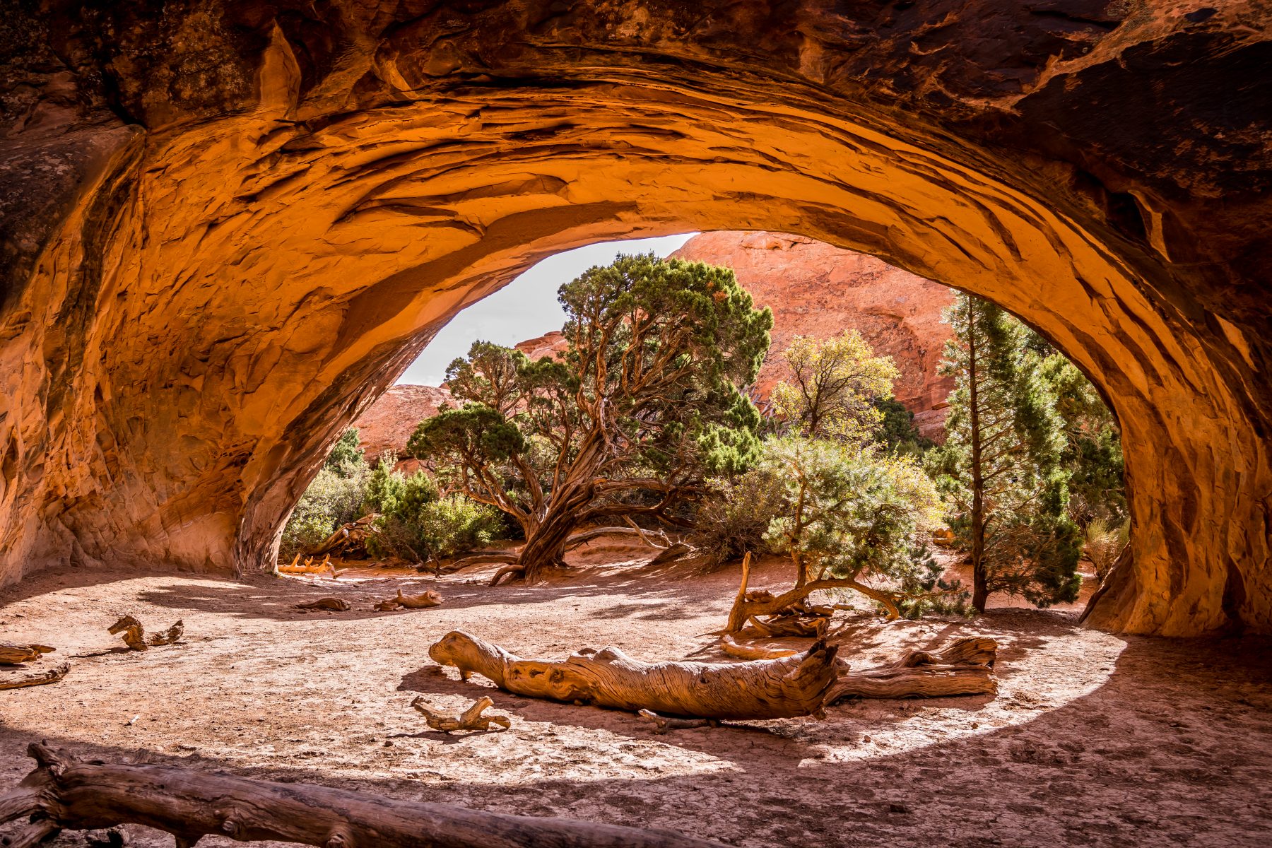 Navajo Arch in Arches National Park