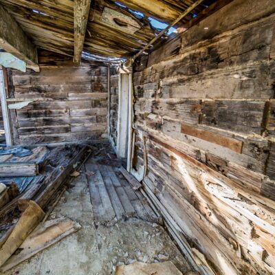 Some of the oldest buildings in town were constructed entirely of railroad ties.