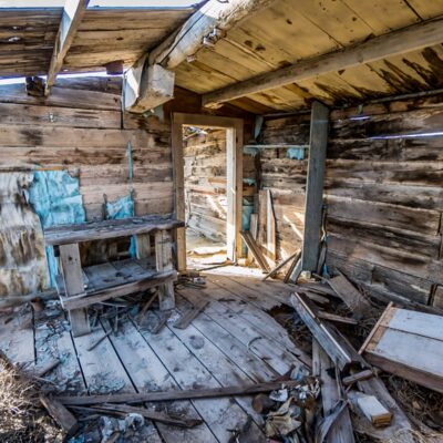 Some of the oldest buildings in town were constructed entirely of railroad ties.