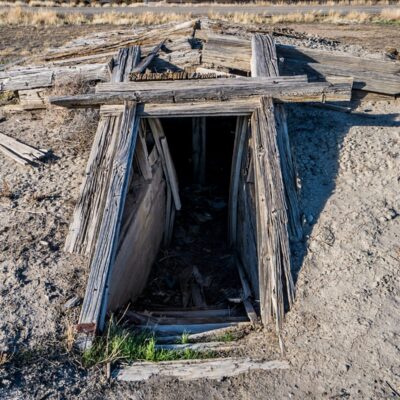 Some of the oldest buildings in town were constructed entirely of railroad ties.