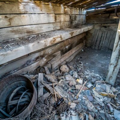 Some of the oldest buildings in town were constructed entirely of railroad ties.