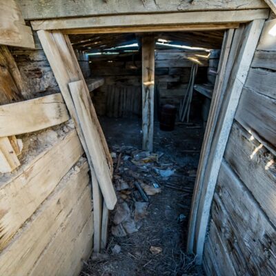 Some of the oldest buildings in town were constructed entirely of railroad ties.