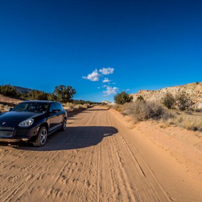At Capitol Reef National Park, the rangers told me to drive the length of the park on a rough dirt road, and explore the Waterpocket Fold and surrounding landscape.